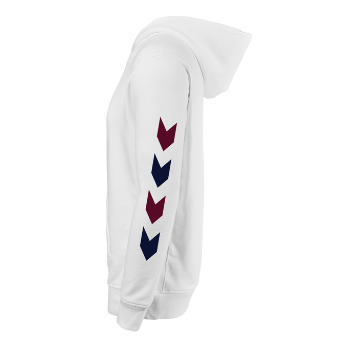 Arctic Ripper GC Aspen Hoodie - Right Side View, Burgundy & Navy Chevron Sleeve Graphic | Greyson Clothiers