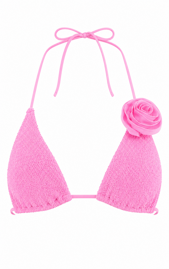 ROSE JAMAICA TRIANGLE STRINGS BIKINI TOP