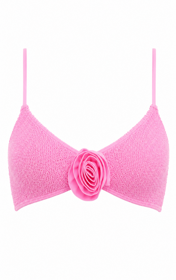 ROSE MALDIVES BRALETTE BIKINI TOP