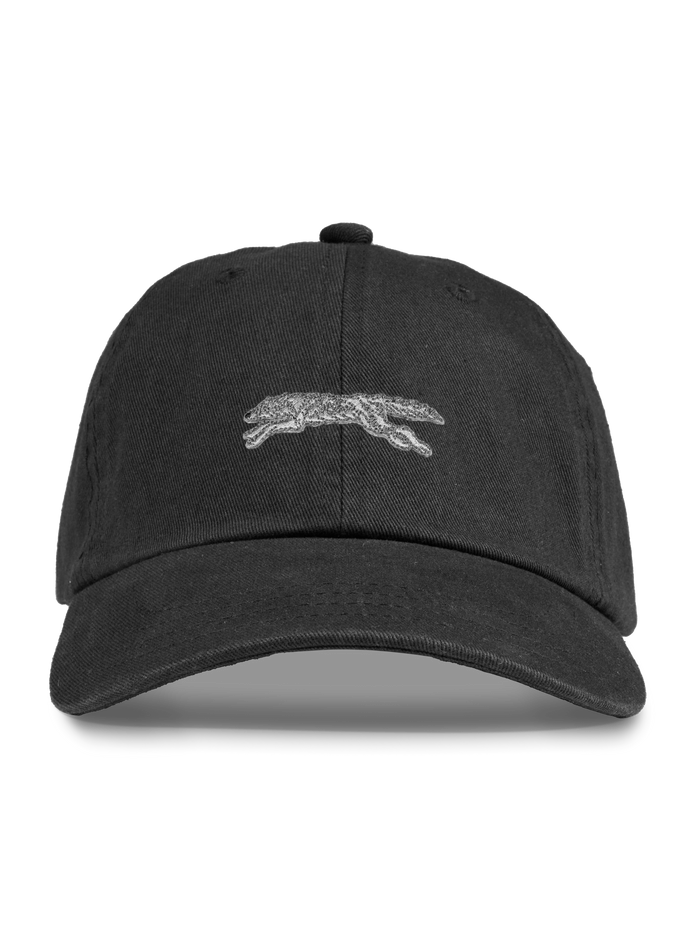 Shepherd Cotton Twill Running Wolf Dad Hat - Front View | Greyson Clothiers