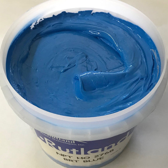 RUTLAND Chill LC Bright Blue 2768 PLASTISOL OIL BASE INK FOR SILK SCREEN PRINTING