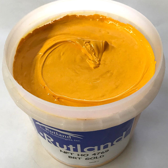 RUTLAND Chill LC Bright Gold 4769 PLASTISOL OIL BASE INK FOR SILK SCREEN PRINTING
