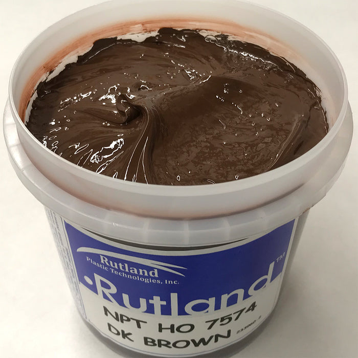 RUTLAND Chill LC Dark Brown 7574 PLASTISOL OIL BASE INK FOR SILK SCREEN PRINTING