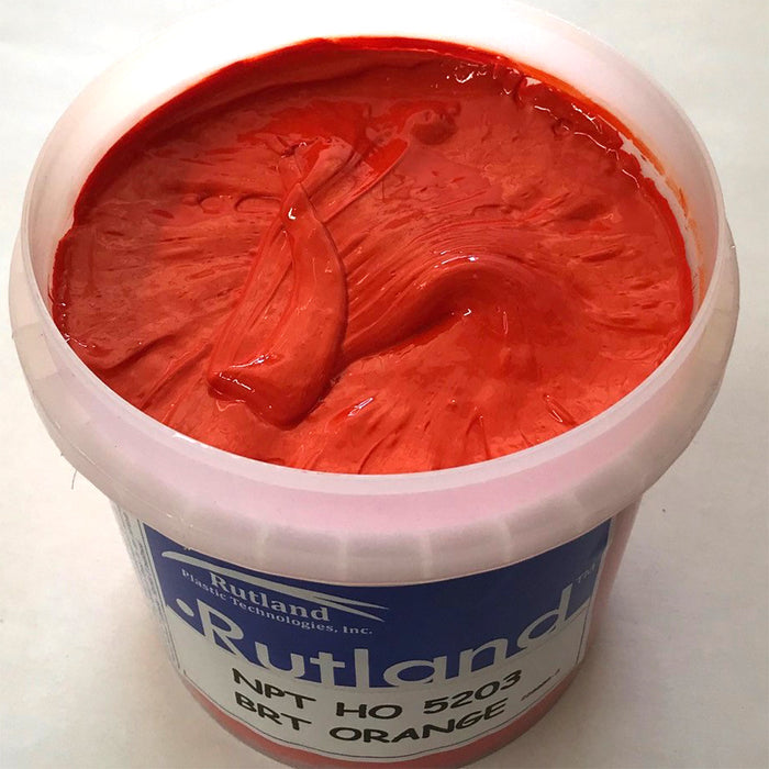 RUTLAND EH5203 Chill LC Bright Orange PLASTISOL OIL BASE INK FOR SILK SCREEN PRINTING