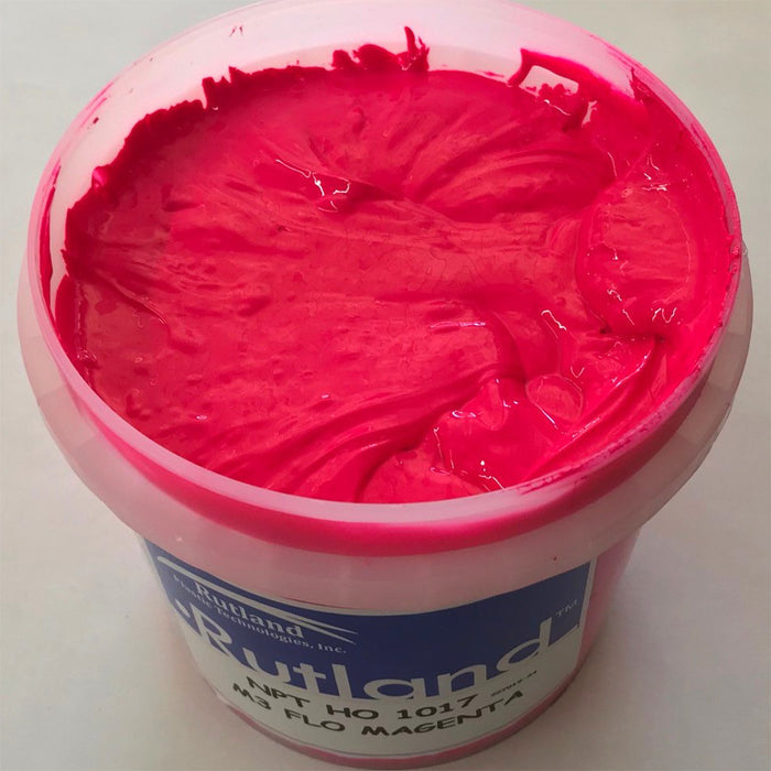 RUTLAND M31017 Chill LC Fluor Magenta PLASTISOL OIL BASE INK FOR SCREEN PRINTING