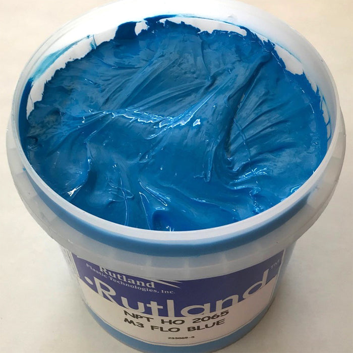 RUTLAND M32065 Chill LC Fluor Blue PLASTISOL OIL BASE INK FOR SCREEN PRINTING