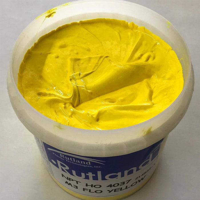 RUTLAND M34037 Chill LC Fluor Yellow PLASTISOL OIL BASE INK FOR SCREEN PRINTING