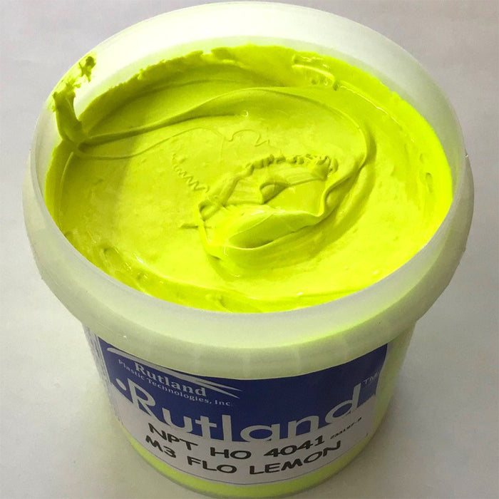RUTLAND M34041 Chill LC Fluor Lemon PLASTISOL OIL BASE INK FOR SCREEN PRINTING
