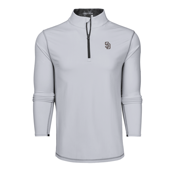 Arvon San Diego Padres Colorado Mock Neck Quarter-Zip - Front View | Greyson Clothiers