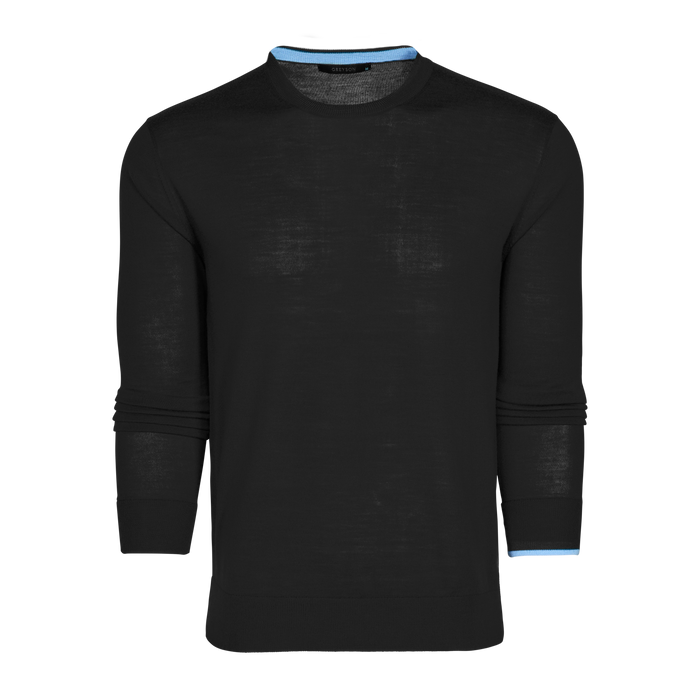 Shepherd Merino Wool Saratoga Crewneck Sweater - Front View | Greyson Clothiers
