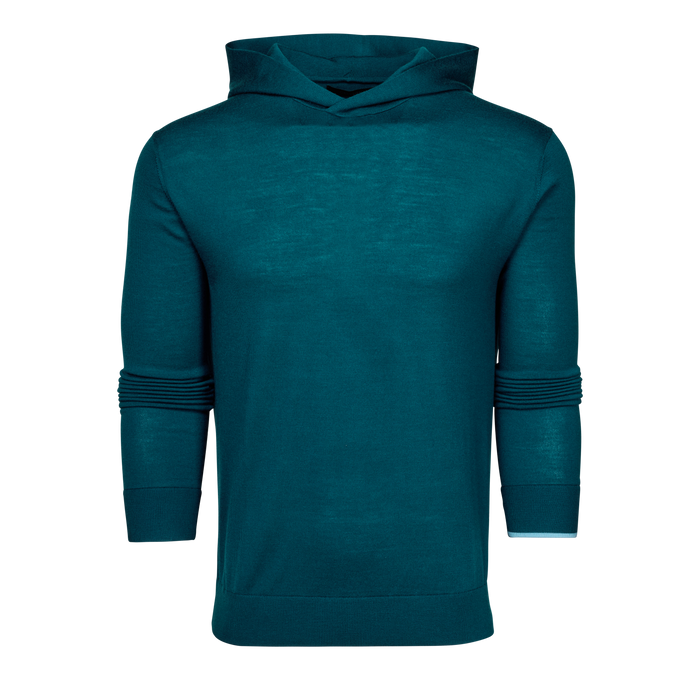 Grove Merino Wool Saratoga Sweater Hoodie - Front View | Greyson Clothiers