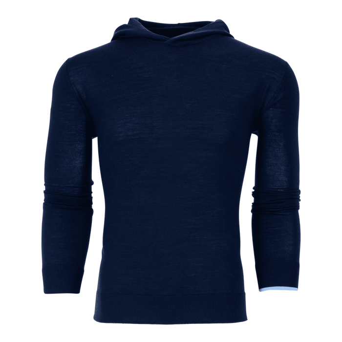 Shepherd Merino Wool Saratoga Sweater Hoodie - Front View | Greyson Clothiers