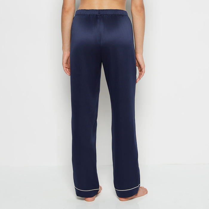 Satin Sleep Top in Dress Blues