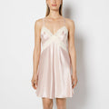 Satin Slip with Timeless Lace Trim in Crystal Pink