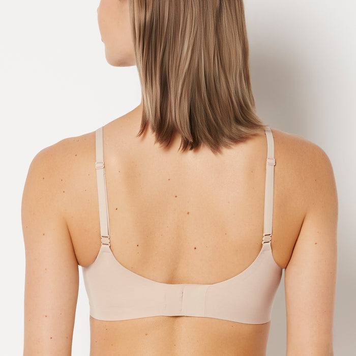 Scoop Neck Padded Bralette in Rosetan
