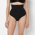 Sculpting High Rise Thong in Tuxedo Black