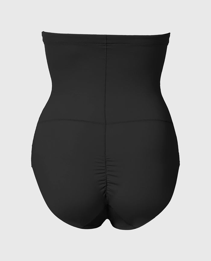 Sculpting High waist Brief in Tuxedo Black