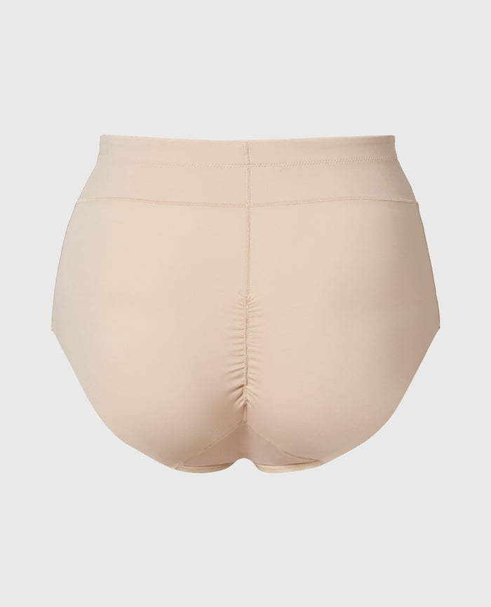 Sculpting Mid-Waist Brief in Rosetan