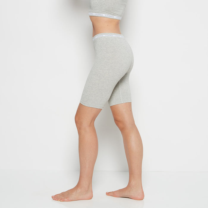 Seamless Bike Short in Heather Grey