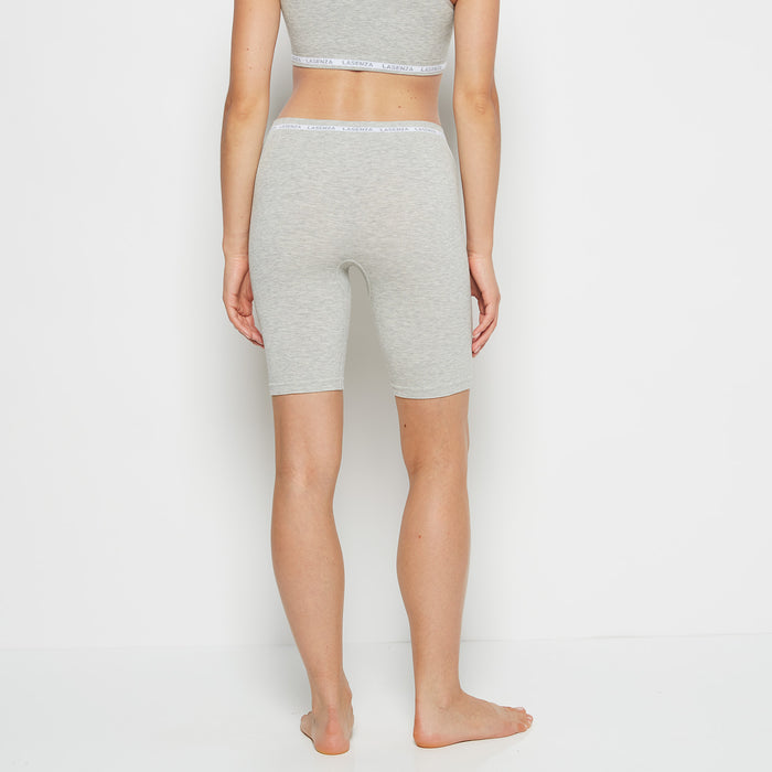 Seamless Bike Short in Heather Grey