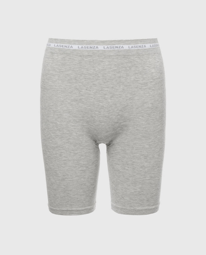 Seamless Bike Short in Heather Grey