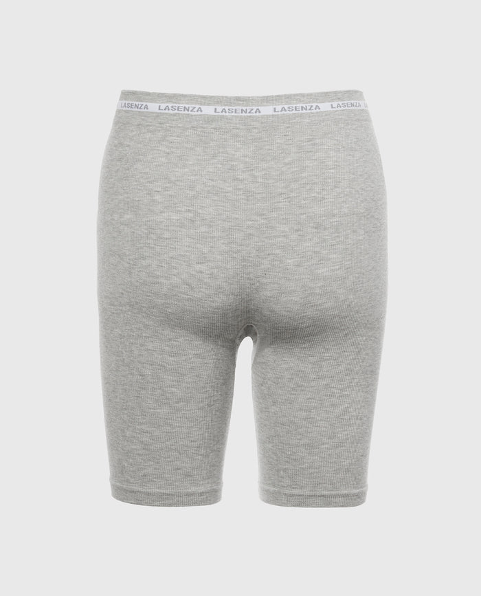 Seamless Bike Short in Heather Grey
