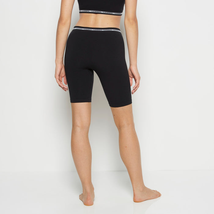 Seamless Bike Short in Tuxedo Black