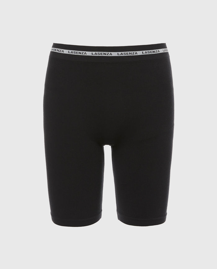 Seamless Bike Short in Tuxedo Black