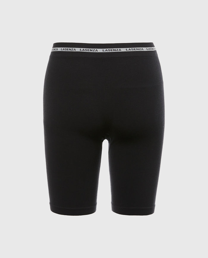 Seamless Bike Short in Tuxedo Black
