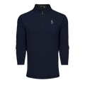 Maltese Blue Seattle Mariners Mock Neck Quarter-Zip - Front View | Greyson Clothiers