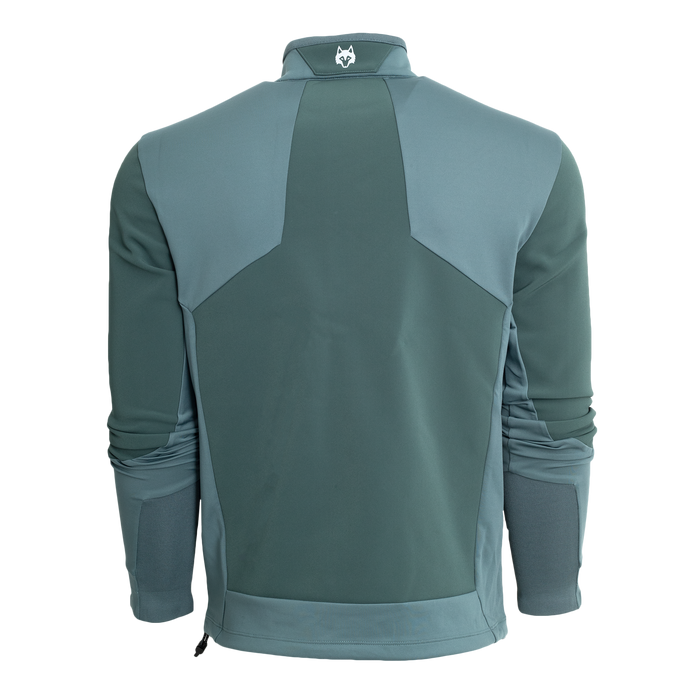 Greyson Clothiers Sequoia Sport Jacket in Scareb - Wolf Logo Detail, Contrast Panel Back View | Greyson Clothiers