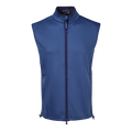 Greyson Clothiers Sequoia Vest in Maltese Blue - Full Zip Front View | Men's Golf Vest