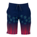 Greyson Serenity Indian Wells Swim Short in Maltese Blue - Palm Print Ombre Front View | Greyson Clothiers