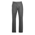 Smoke Heather Wool Blend Serrano Dress Pant - Front View, Tailored Fit | Greyson Clothiers