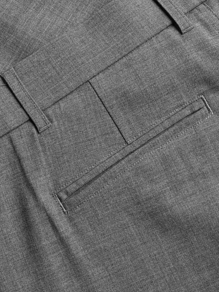 Serrano Dress Pant Back Pocket Detail - Tailored Welt Construction, Wool Blend Fabric | Greyson Clothiers