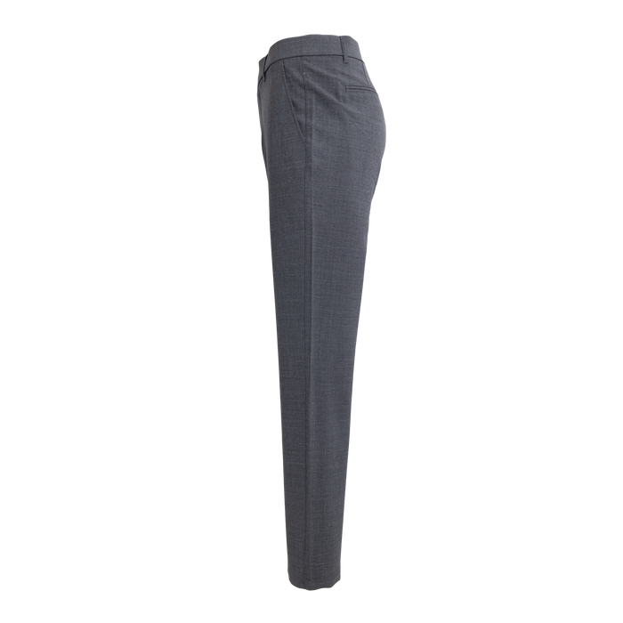 Dark Grey Heather Serrano Dress Pant - Side Profile, Slim Tailored Fit, Slant Pocket | Greyson Clothiers