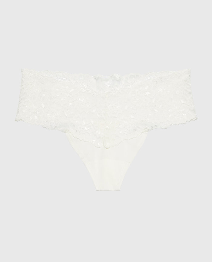 Sexy Lace Thong Panty in Ivory