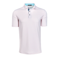 Arctic Silent Pact Wolf-Print Performance Golf Polo - Front View | Greyson Clothiers