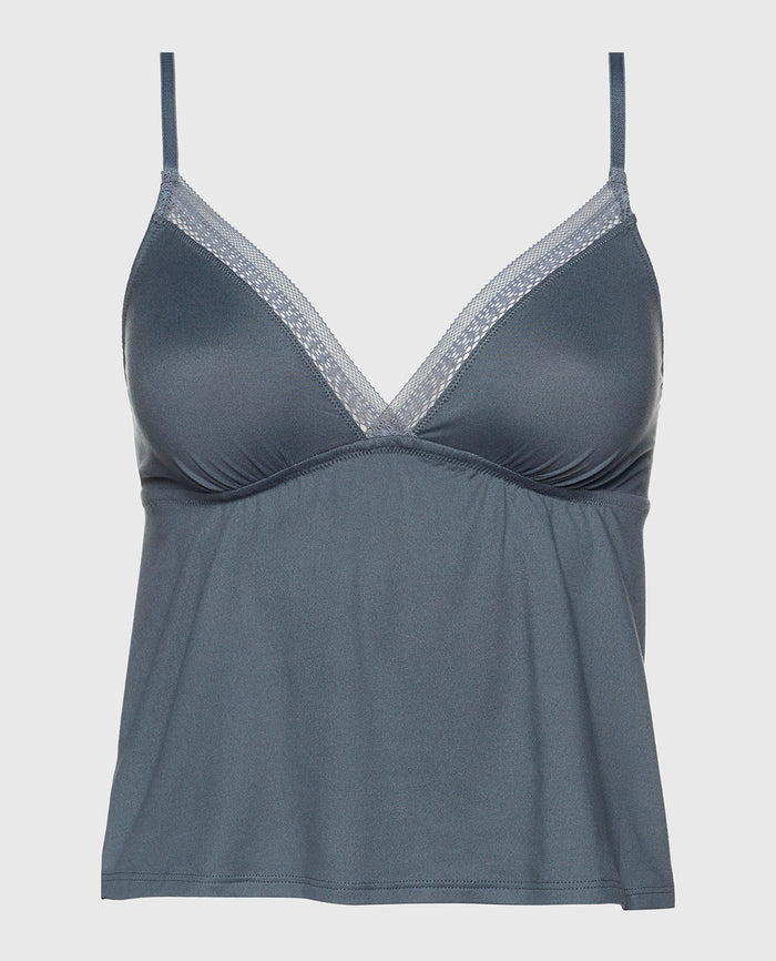 Sleep Tank with Elemental Lace in Stormy Weather