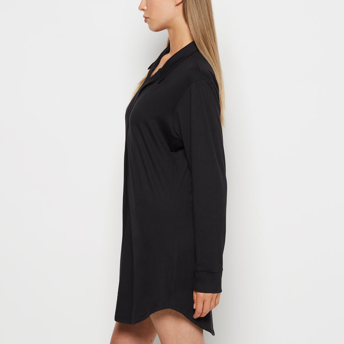Sleepshirt in Tuxedo Black