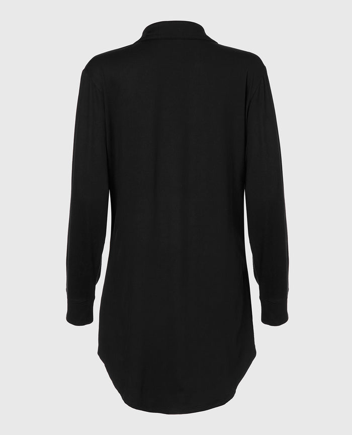 Sleepshirt in Tuxedo Black