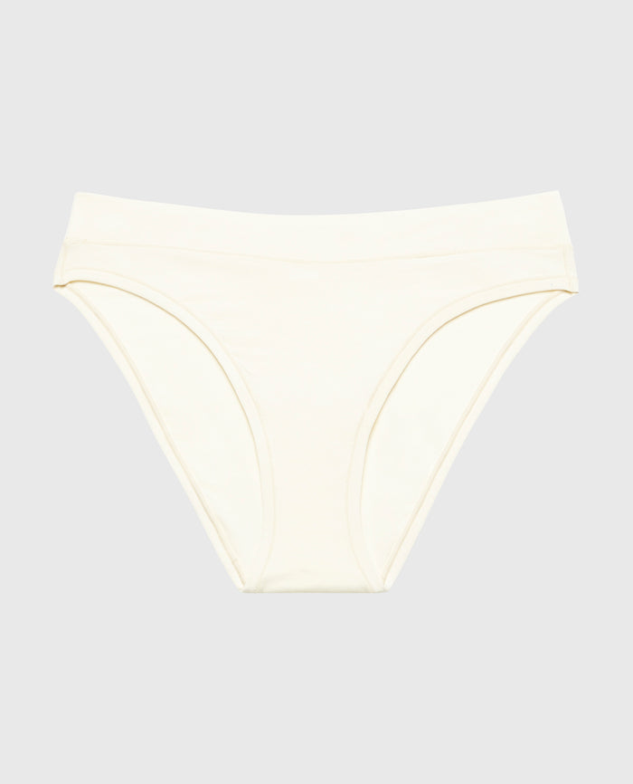 Smooth Comfort High Leg Bikini in Pearled Ivory