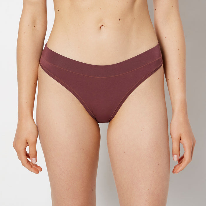 Smooth Comfort High Leg Bikini in Plum Wine