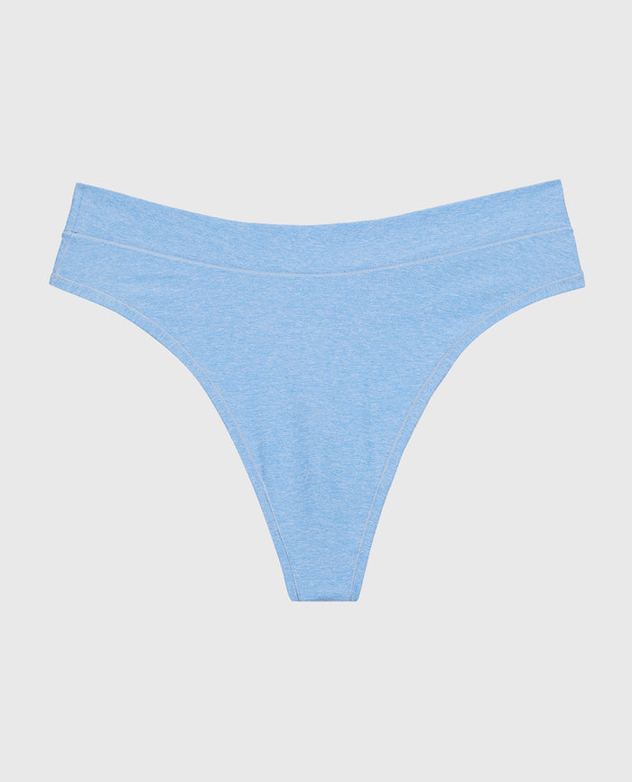 Smooth Comfort High Leg Bikini Panty in Azure Blue
