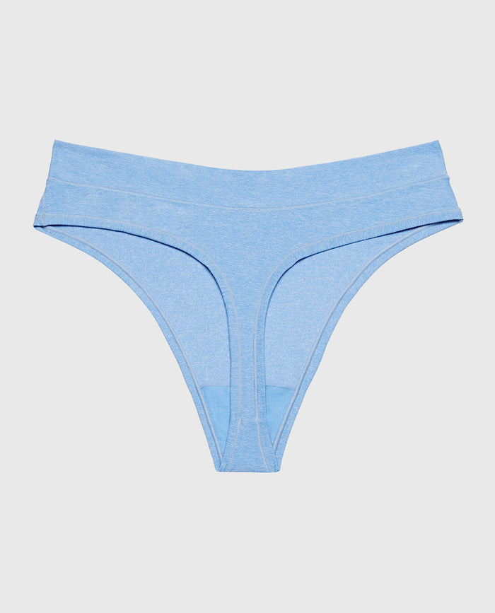 Smooth Comfort High Leg Bikini Panty in Azure Blue