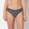Smooth Comfort High Leg Bikini Panty in Tuxedo Black