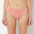 Smooth Comfort High Leg Thong in Desert Sand