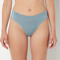 Smooth Comfort High Leg Thong in Lead