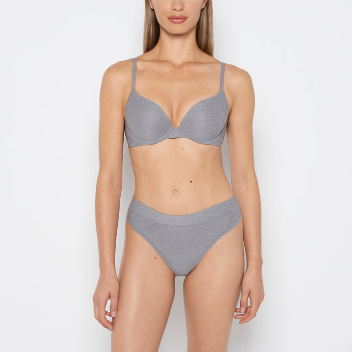 Smooth Comfort Lightly Lined Demi Bra in Night Owl