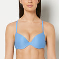 Smooth Comfort Push Up Bra in Azure Blue